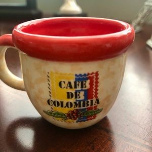 Decorative mini coffee mugs , set of 6, ceramic .Not toy, for decorating.NEW